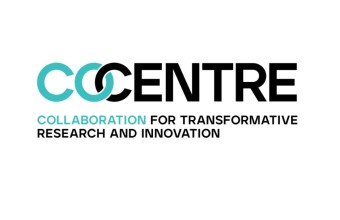 Co Centre Logo in green and black with text: Colaboration for Transformative Research and Innovation.